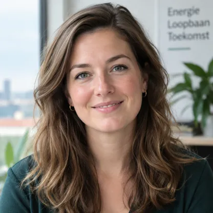 Geïllustreerd portret van Sanne de Vries, redacteur bij Yesc